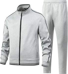 Conjunto Deportivo de 2 Piezas para Hombre, Chaqueta y Pantalones Deportivos con Cierre Completo - Product Image 1