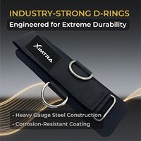 Support de poignet pliable en néoprène robuste de 7 mm avec anneaux en D métalliques solides pour entraînement sur machine à câbles |   Attelle réglable pour cheville/chevalet de main