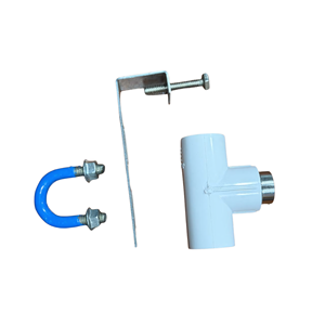 Hydroplus International Solar Panel Wash <b>Spray</b> Kit <b>Set</b> Of 3 Stainless Sprinkler With Galvanized Clamp And PVC Tee - Product Image 1