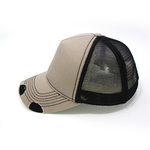 New Arrival Custom Fashionable Light-Weight Mesh Fabric Canvas Trucker <b>Hats</b> Sporty Casual Sports Solid Color Wholesale Design - Product Image 2