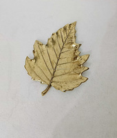 Plateau décoratif moderne en aluminium plaqué or, motif feuille et plantes, pour table, décoration de Noël, logo personnalisable, Snooze