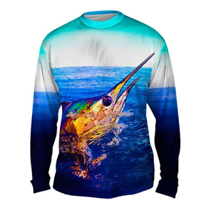 Chemise de pêche personnalisée de haute qualité pour hommes, chemises de pêche personnalisées Mahi Mahi, protection UPF 50 supérieure, manches longues, sublimation, séchage rapide - Product Image 5