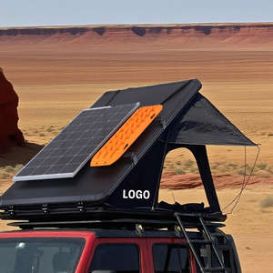 Tente de toit de voiture légère avec panneaux solaires à coque rigide et système d'ouverture automatique pour le voyage et le camping, disponible depuis les États-Unis - Product Image 3