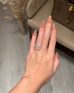 7 CT Oval Lab Grown Diamond Bridal Engagement <b>Ring</b> for Women | Luxury Gold Plated Wedding <b>Ring</b> | Promise Jewelry - Product Image 4