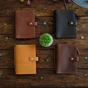 Funda de Cuero Hecha a Mano para Cuaderno/Diario, Tamaño A5, Recargable, Organizador, Protección, Resistente a Olores, LNBC-0135 - Product Image 5