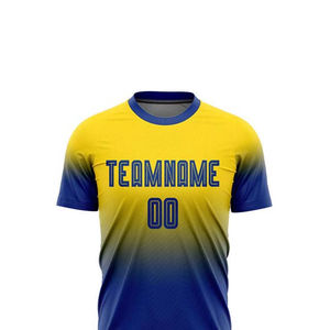 Conjunto de Fútbol OEM ODM de Fábrica, Conjunto de Camiseta de Fútbol Lisa de Color Sólido, Kits de Fútbol con Impresión Personalizada, Entrega Rápida - Product Image 4
