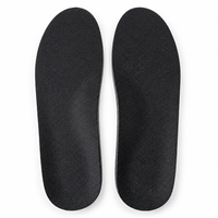 Semelles intérieures en PU noir respirantes avec support de voûte plantaire pour la marche, la course, les bottes de travail et l'usage quotidien – Vente en gros