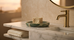 2026 Impex Pakistan Porte-savon en onyx aventurine verte fait main, poli, forme ovale personnalisée, pierre de décoration Feng Shui pour la maison - Product Image 6
