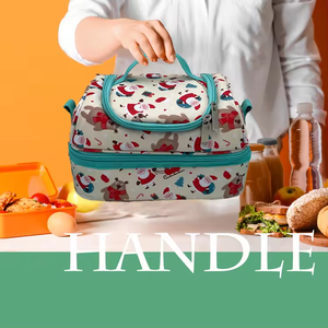 Wilson 600D Polyester Thermal Camping Bags Crossbody Double Layer Outdoor Lunch Box Leak-Proof Collapsible Cooler Fruit Bag - Product Image 6