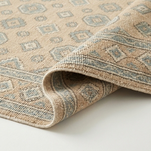 Modern Floral Latex Backing Area Rug Fringe Floor <b>Mat</b> Pattern Sofa Accent Carpet for Living Room - Product Image 3