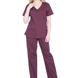 Uniforme Médico para Enfermeras y Doctores, Conjunto de Blusa y Pantalones Cómodos, Transpirables y Suaves para Hospital y Clínica - Product Image 1