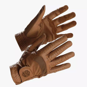 High Quality Winter Leather Full <b>Finger</b> Horse Riding Gloves with Adjustable Wrist <b>Strap</b> and Non-Slip Design for Men - Product Image 1