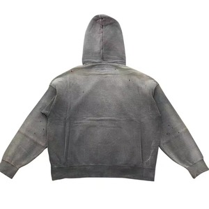 High Quality Custom Hoodies Manufacturer Cotton Fleece Pullover <b>Zip</b> Up OEM Wholesale Bulk Order - Product Image 2