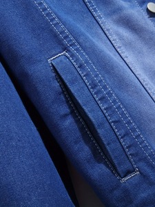New Men's Trendy Jean Denim <b>Jacket</b> Male Streetwear Washed Ripped Denim <b>Jackets</b> for Men Cotton Coat Autumn Streetwear Style - Product Image 4