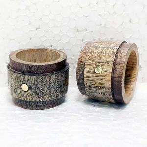 Servilleteros de madera Natural de alta calidad, modelo HHO, servilletero de diseño Floral para cocina, decoración de mesa de fiesta de boda - Product Image 4