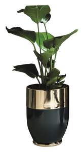 Jardinières en métal martelé Allura Golden Finish pour la maison et le jardin - Product Image 2