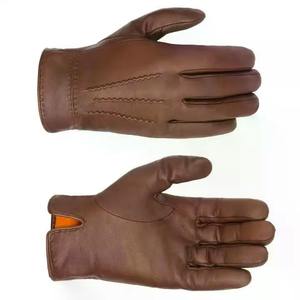 Gants de ski chauds pour homme avec manchette élastique, doublure en tricot doux, en cuir et polyester chauffants pour la neige et les activités hivernales - Product Image 6
