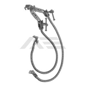 Leyla Brain Retractor Juego completo de un solo brazo Instrumento neuroquirúrgico recubierto de oro y negro para retracción craneal de precisión - Product Image 3