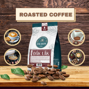 Café Torréfié Vietnamien de Haute Qualité OEM ODM DALAKON 250g/Sac en Vrac 100% Robusta Caféiné Premium Fort et Noir - Product Image 5
