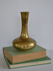 Floreros y macetas de metal antiguo de latón dorado de alta calidad para vestíbulo, salón, dormitorio, sala de dibujo, oficina, hogar, Interior - Product Image 3