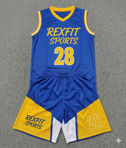 ชุดบาสเก็ตบอลมืออาชีพ REXFIT SPORTS สำหรับผู้ใหญ่ แบบสั่งทำพิเศษ น้ำหนักเบา แห้งเร็ว ผลิตจากโพลีเอสเตอร์ ระบายอากาศได้ดี - Product Image 6