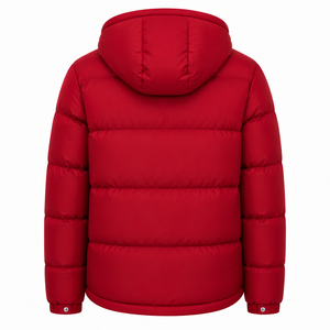 Wholesale Men's Hooded Puffer Jacket Plain Dyed Custom Design Winter Quilted <b>Padded</b> Breathable <b>Waterproof</b> Outerwear - Product Image 6