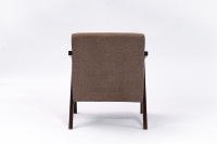 Fauteuil inclinable moderne avec structure en bois massif et revêtement en tissu Teddy, montage facile KD pour salon et maison