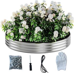 Outdoor Home Use Metal Raised Garden Bed Galvanized Steel Planter Box Eco-Friendly Durable <b>Vegetables</b> Herbs Decorative Design - Product Image 1