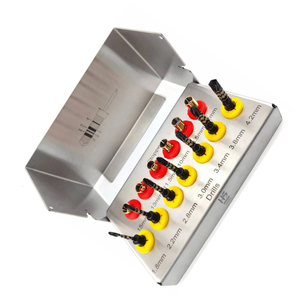 Kit de forets dentaires en acier inoxydable allemand pour implantologie, ensemble de fraises chirurgicales pour osseodensification, forets pour sinus maxillaire, 29 pièces, manuel - Product Image 3
