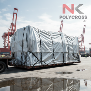 Bâche en toile enduite NK Polycross LLP, résistante, avec bords renforcés, imperméable, anti-poussière, pour machines, usage agricole et en ferme - Product Image 2