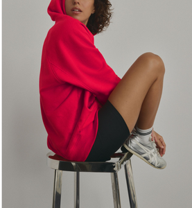 Sweat-shirts à capuche pour femmes, 100 % coton, tissu doux, logo personnalisé, couleur unie, manches longues, avec cordon de serrage. - Product Image 2