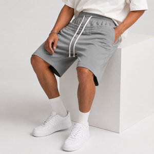 Custom Double Waistband Sweat <b>Shorts</b> 400 GSM 100% Cotton Baggy Streetwear <b>Shorts</b> - Product Image 3