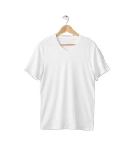 Custom Screen Printed Plus Size <b>Men's</b> Cotton Polyester <b>V</b> <b>Neck</b> <b>T</b>-<b>Shirt</b> Quick Dry Short Sleeve Custom Blank Design for Advertising - Product Image 3