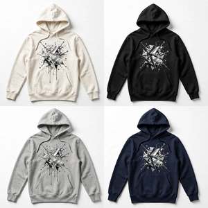 Sudadera con Capucha de Diseño Nuevo, Personalizada, de Algodón, Estilo Urbano, con Estampado Gráfico, para Hombre, de Felpa, a la Moda, Venta al Por Mayor - Product Image 6