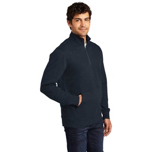 Suéter de punto para hombre con media cremallera, manga larga, a rayas, con bloques de color, cuello alto, ropa deportiva informal, sudadera de golf con cremallera de cuarto para hombre - Product Image 3