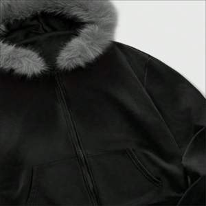 Vente en gros de sweat à capuche zippé pour hommes en polaire épais, brodé, écologique, à épaules tombantes, coupe oversize, personnalisable, uni - Product Image 4