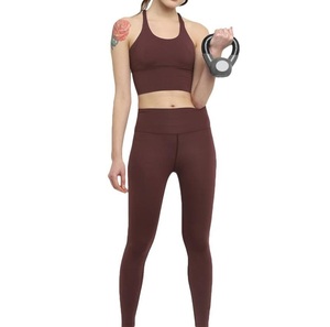 Ensemble de yoga sans couture pour femme : soutien-gorge de sport et legging, tenue de gym à séchage rapide, vêtements de sport effet seconde peau, tenue de fitness respirante - Product Image 4
