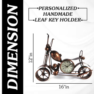 Vintage Metal <b>Motorcycle</b> <b>Clock</b> Handmade Decorative Home Office Gift Collectible Classic Bike Style for Souvenir Gift - Product Image 4