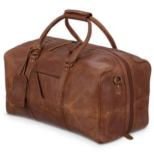 Nuevo bolso de viaje informal para hombre de cuero genuino, impermeable, en oferta en línea a bajo precio. - Product Image 6