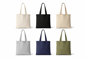 Sac fourre-tout réutilisable en coton personnalisé avec logo imprimé, pour femmes et hommes, idéal pour le voyage, le shopping, le rangement, en tissu toile, sac de plage - Product Image 1