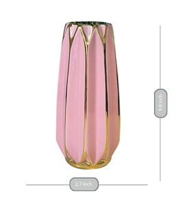 Vase en céramique Art Déco minimaliste noir mat 8-16 pouces Décoration de table Écologique Fait main Base antidérapante Trou de drainage - Product Image 2
