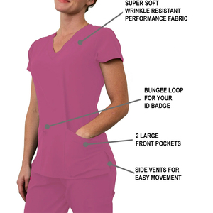 Uniforme Médico Personalizado para Mujer, Traje de Enfermera, Doctora, Esteticista, Uniforme Médico Elástico para Hospital, Conjunto de Uniformes Médicos para Enfermeras - Product Image 6