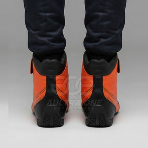 Chaussures de karting modernes pour hommes, professionnelles, légères, flexibles, confortables, durables, semelle antidérapante, cuir véritable, fermeture à boucle - Product Image 5
