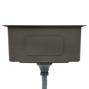 Lavello da cucina in acciaio inossidabile nero fatto a mano - Product Image 4