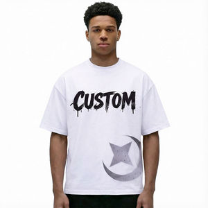 เสื้อยืดพิมพ์ลายกราฟิกตามสั่ง ดาวและพระจันทร์ประดับเพชร 100% ผ้าฝ้าย ทรงโอเวอร์ไซส์ สตรีทแวร์ลำลอง ยูนิเซ็กส์ แขนสั้น เสื้อยืดแฟชั่น - Product Image 2