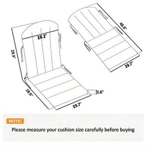 Set di 4 Cuscini Grigi per Sedie da Esterno, Cuscini per Sedie da Giardino e Terrazza - Product Image 6