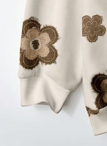 Sudadera de Cuello Redondo con Estampado de Dibujos Animados para Mujer, Estilo Casual de Otoño, Corte Regular, Manga Larga, Tejido de Algodón de 180g, Suave - Product Image 3