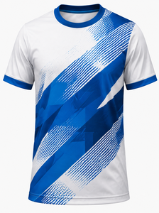 Camiseta Deportiva de Manga Corta para Hombre, con Estampado Geométrico, de Secado Rápido, Cuello Redondo, Corte Regular, 100% Poliéster, Tejido de Punto, Impresión por Sublimación - Product Image 1