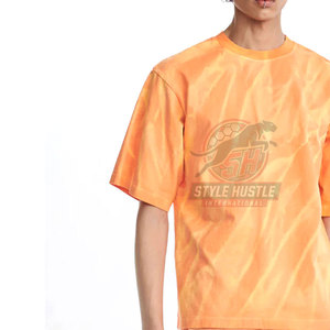 T-shirts tendance effet soleil délavé, dernières créations, pour hommes, couleur unie, pour adultes - Product Image 6