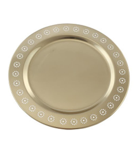 Platos de Metal Recubiertos de Cobre, Diseño Moderno, para Decoración de Mesa en Bodas y Cenas, Bandejas Populares - Product Image 6